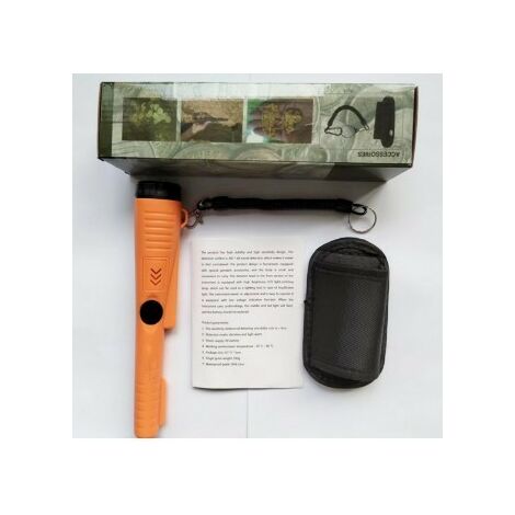 Metal Detector Pinpointer Treasure Hunting Tool Buzzer Vibrate, Portable  Pin Pointer