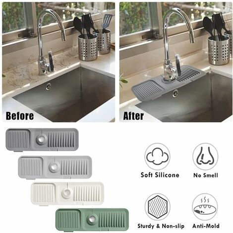 Under Sink Mat, 34 X 22 Sink Mats for Bottom of Kitchen Sink, Silicone Under  Sink Pan ,Thick Under Sink Tray Design - AliExpress