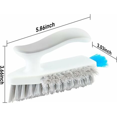 Rotating Cleaning Brush For Bathroom, Tub & Shower, Tile & Grout - 2.5  Wide - 14 Long - Indoor Handle & Kitchen Cleaning Brush