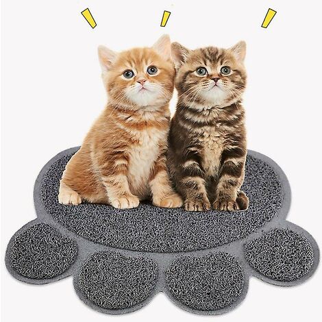 Conlun Cat Litter Mat Cat Litter Trapping Mat, Honeycomb Double Layer  Design, Urine and Water Proof Material, Scatter Control, Less Waste，Easier  to