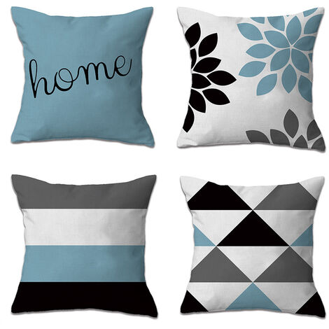 Four Square Geometric Throw Pillow