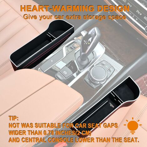 Car Seat Gap Filler Organizer Storage Box Front Seat Console Side