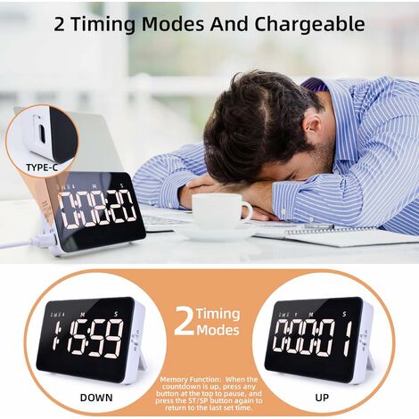 Digital Kitchen Timer, Cooking Timer, Strong Magnet Back, For Cooking Baking  Sports Games Office (battery Not Included) Kitchen Timers Baking Big  Digital Timer Reminder Learning Stopwatch Alarm Remind School Supplies,  Back To