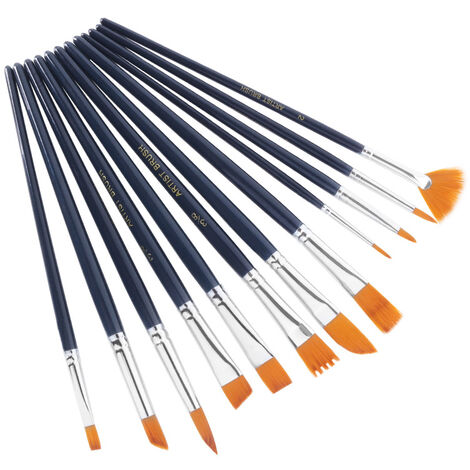 Art Brushes For Acrylic Painting Nylon Bristle Painting Brush Set 6 pcs for  Acrylic Watercolor Gouache Ink Rock Craft