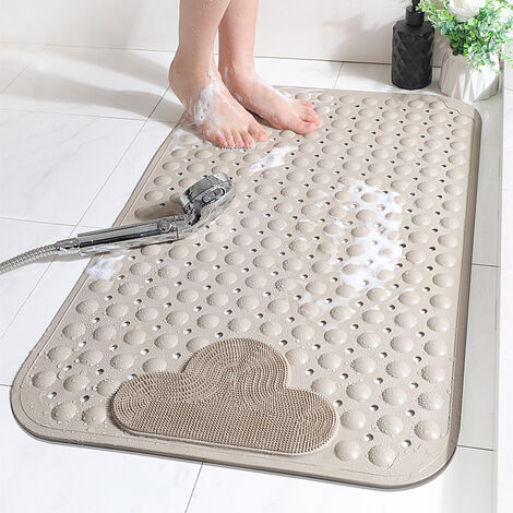 Home Kitchen Bath Bath Rugs Non Slip Shower Mat Anti-Slip Bathroom Mat With  Strong Suction Cups And Holes Odorless Bathtub Mat Machine Washable Bath  Tub Mat Soft Khaki 