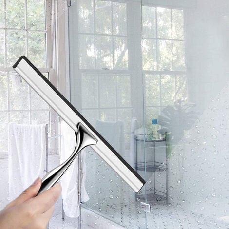 1 x Shower Squeegee for Glass Shower Door, All Purpose Stainless