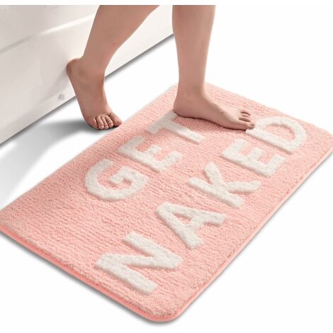  You Look Good Bath Mat Light Pink Blush Cute Bathroom