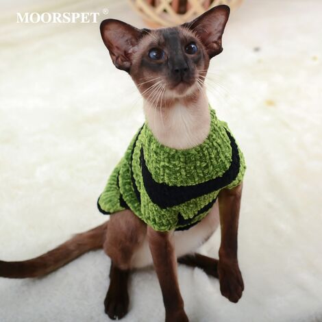 Pet Warm Sweater Sphynx Cat Clothes Fashion Soft Cat Clothing Comfort Warm  and thickened Winter Sphynx Hairless Cat Clothing 