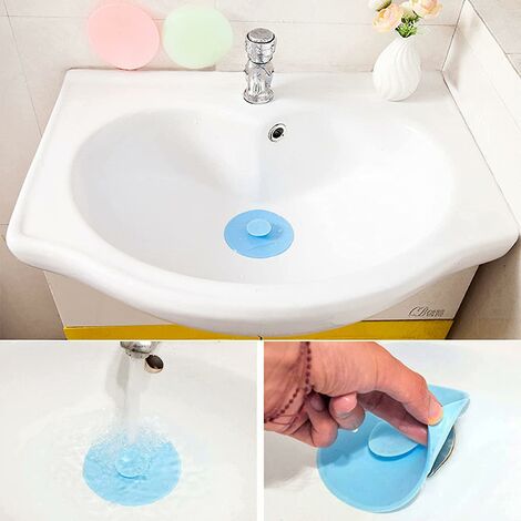 Bath Plugs Silicone Sink Stopper Kitchen Sink Stopper 15cm Diameter For  Kitchens, Bathrooms And Laundry Universal Drain Plug Stopper (1 Pcs, Blue)