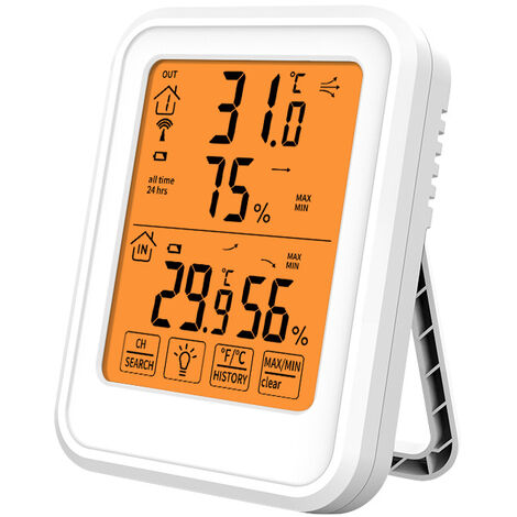 WiFi Thermometer Hygrometer with Waterproof Probe and LCD Backlit Scre