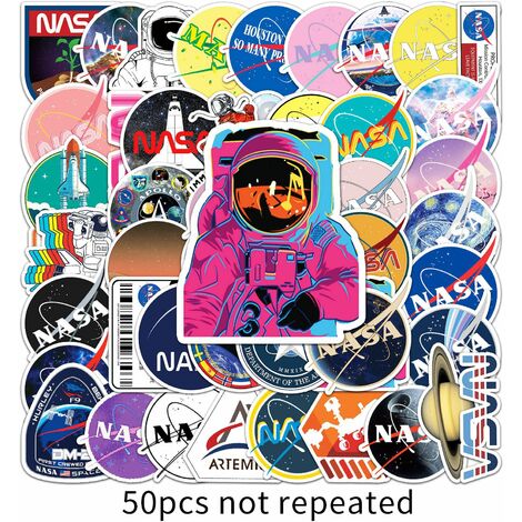 Nasa / Astronauta - Set De 50 Stickers / Calcomanias