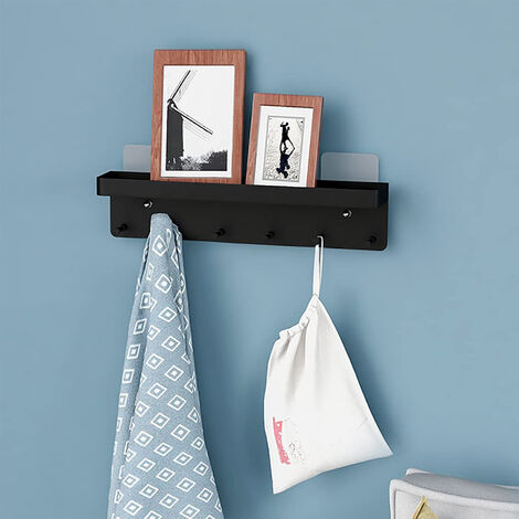 Blue Hanging Towel Rack For Kitchen, Bathroom, Cabinet Door, Wall-mounted Towel  Rack, Cabinet Door Single Rod Towel Rack, Traceless Dishcloth Hanging Rack,  Versatile Storage Organizer Rack