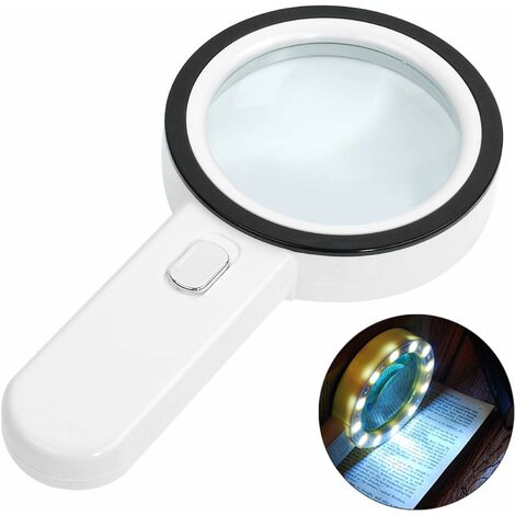 1pcs Rectangular Magnifying Glass For Visually Impaired 3x Full Page  Magnifier Magnifier With Light Hands Free A4 Full Page Reading Magnifier  Large Re