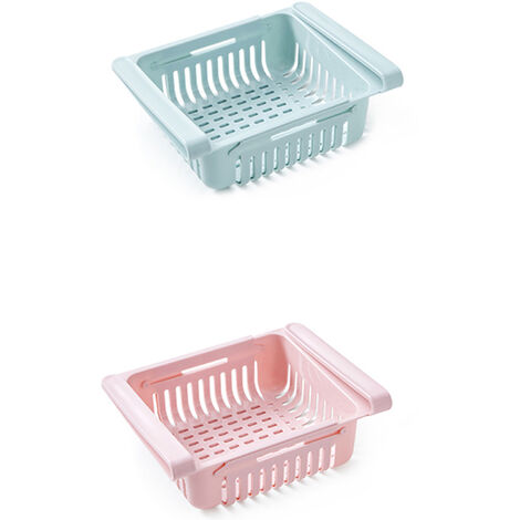 2pcs Small Size Freezer Storage Boxes With Grid Dividers, Refrigerator  Organization Containers For Frozen Meat And Food Preservation