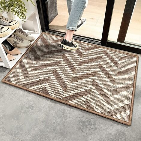 1pc Home Entrance Door Mat With Pebble Pattern, Simple Style, Absorbent,  Bathroom Non-slip Floor Mat