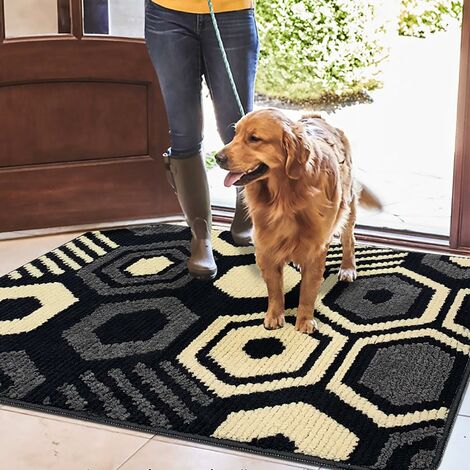 Entrance Doormat for Outdoor Indoor Stripe Dustproof Door Mat Wear