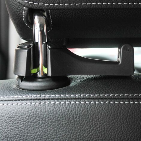 Universal Car Headrest Hook, 2 Pack Vehicle Car Seat Hook With Phone  Holder, Multifunctional Car Storage Hook For Handbag, Black