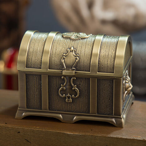 Mini Treasure Chest Trinket Box, Organizer Trinket