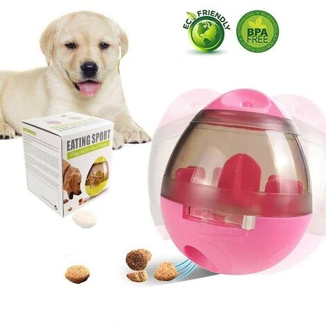 Dog Food Ball Interactive Spill Treat Dispensing Toy Bowl Feeder Boredom  Breaker