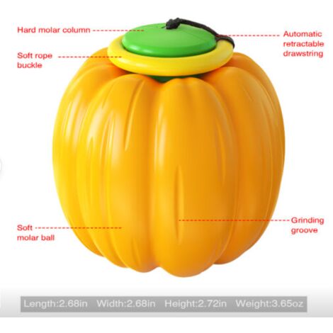 1pc Random Color Realistic Pumpkin Shaped Squeaky Toy With Sound And Tpr  Material, Vegetable Dog Toy For Small And Medium Dogs