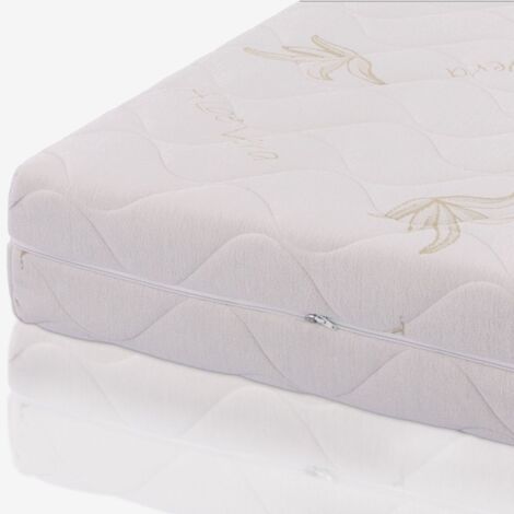 Matelas Bébé 50x120x14 Cm Lupin Baby - Waterfoam Semi-rigide - Housse Aloe Vera Déhoussable - Orthopédique