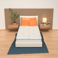 Memory Schaum Matratze abnehmbar 80x190 Höhe 26 cm - 100% Aloe Vera Prime