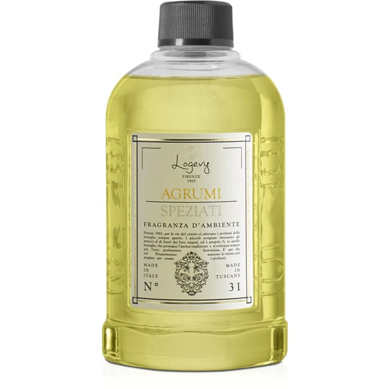 LOGEVY - Ricarica da 500 ml per i Diffusori Logevy - Agrumi Speziati