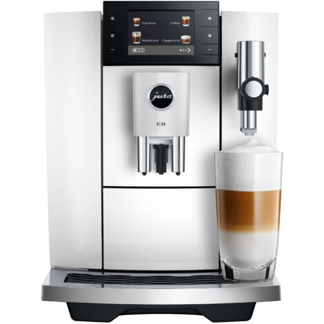JURA E8 Piano White (ED) - Macchina da Caffè Automatica con 27 Specialità, Light Brew e Sweet Foam