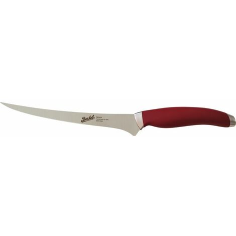 Coltello P-Line Per Sfilettare Pesce Con Lama Flessibile In Acciaio Inox 3CR14, Manico In Legno E Custodia In Pelle - 4