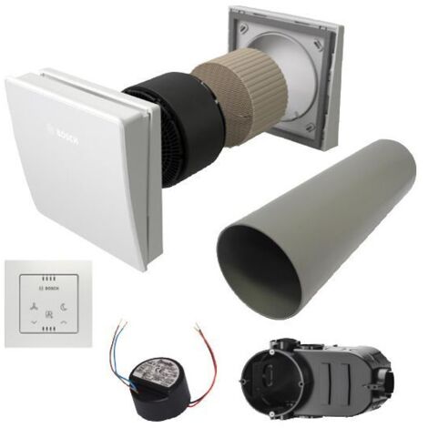 BOSCH Paket dezentrale Lüftung BOPA VE301 2 x V3000D 55/K, CV30H, LNU12, LUP4, LMK - 7739623638