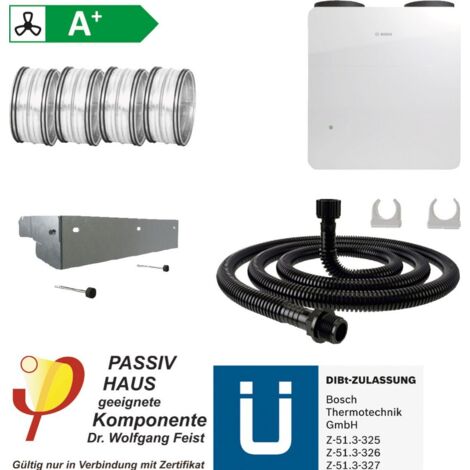 BOSCH Wohnungslüftungspaket BOPA VE1 V5001 C 260, Wandkonsolen-Set - 7739621979