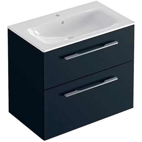Meuble lavabo mural avec vasque en céramique blanche/meuble à double