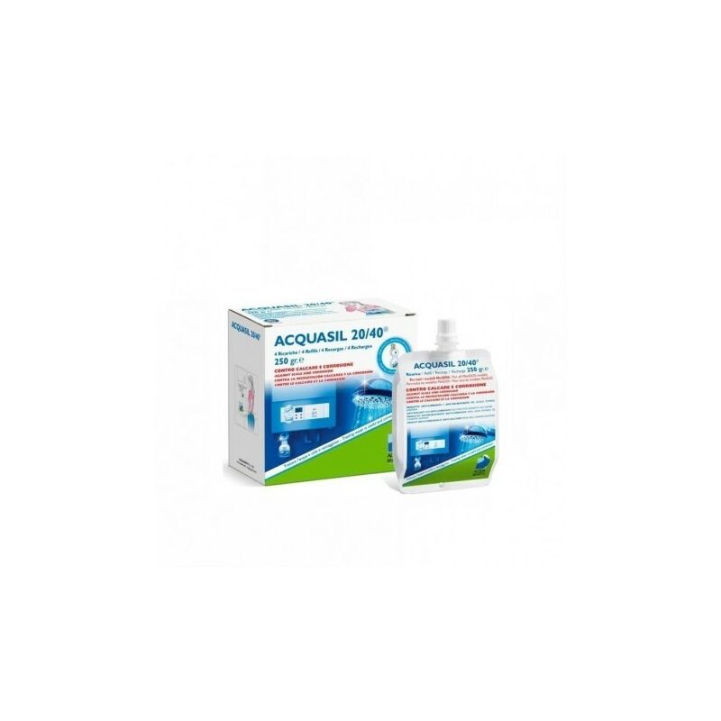 Set 3 Flaconi Da 1L Acquasil 20/40 – Anticalcare E Anticorrosivo Per Impianti Idrici E Caldaie, Ricarica Minidos PC002