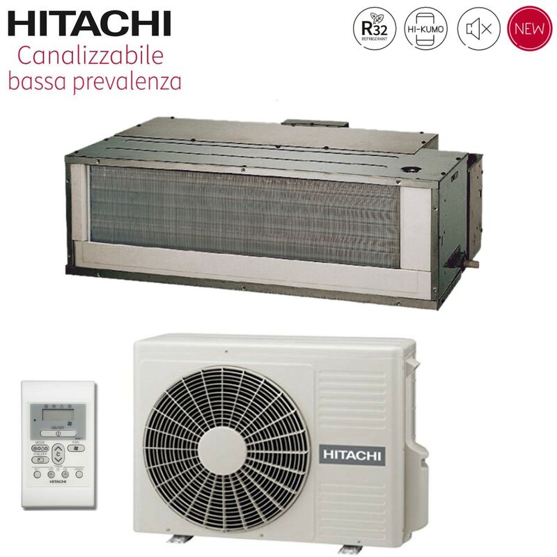 Hitachi Climatiseur gainable 9000 Btu RAD25RPE R32 WiFi optionnel — free download