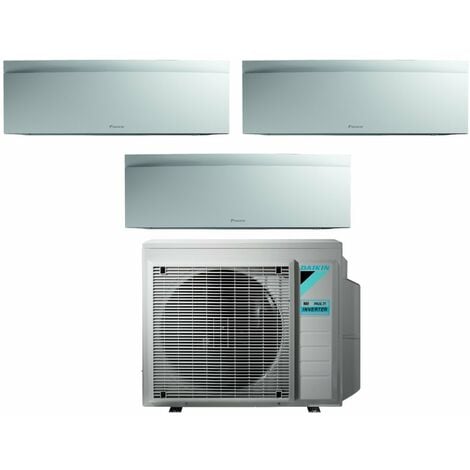 climatiseur panasonic trial split inverter air conditioner series etherea  dark 7+7+9 with cu-3z68tbe r-32 wi-fi integrated colour graphite grey  7000+7000+9000