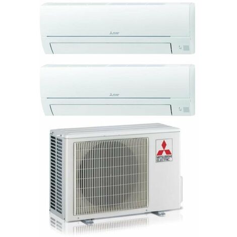 Mitsubishi Electric – Climatiseur réversible 9000 BTU – Dual Split avec Wi-Fi – Gaz R-32 – Efficacité A++ – Plage de fonctionnement -10 à +46°C