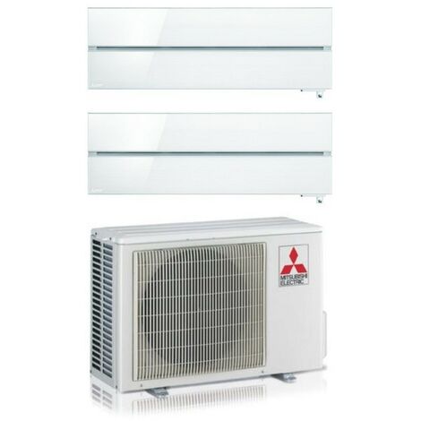 Mitsubishi Electric – Climatiseur réversible fixe double split 2,5 kW – Technologie Inverter – Faible niveau sonore 19 dB(A) – Connectivité Wi-Fi intégrée