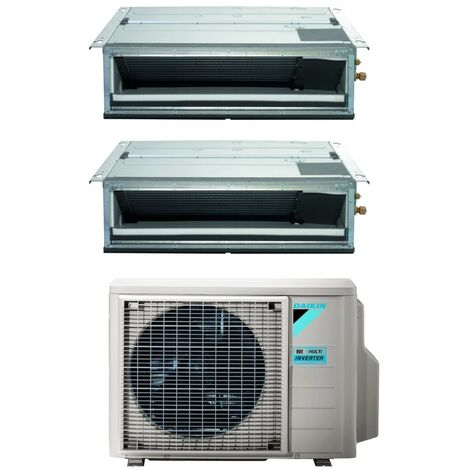 Climatiseur Daikin Bluevolution Dual Split Ducted rèversible Série FDXM-F9 9+12 avec 2MXM40M R-32 Wi-Fi en option 9000+12000 - garantie europèenne