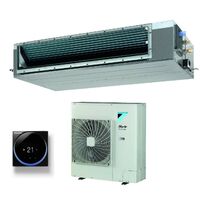 Daikin – Climatiseur réversible gainable 42000 Btu – Unité intérieure silencieuse 62 dB(A) – R-32 – Wi-Fi intégré – Pour espaces jusqu'à 150 m²