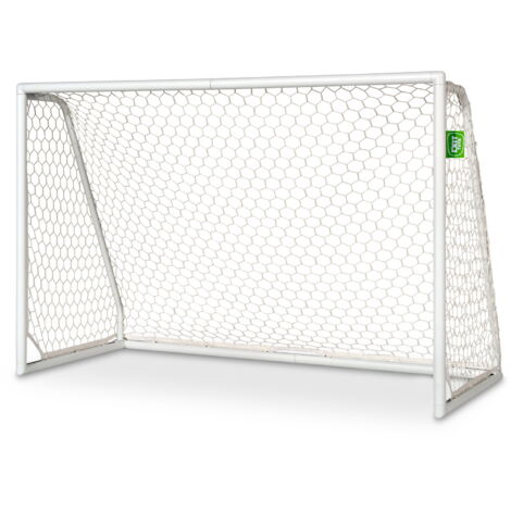 EXIT Scala aluminium football goal 6x4ft - white