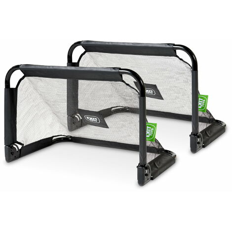 EXIT Pico steel football goal 3x2ft (set of 2) - black