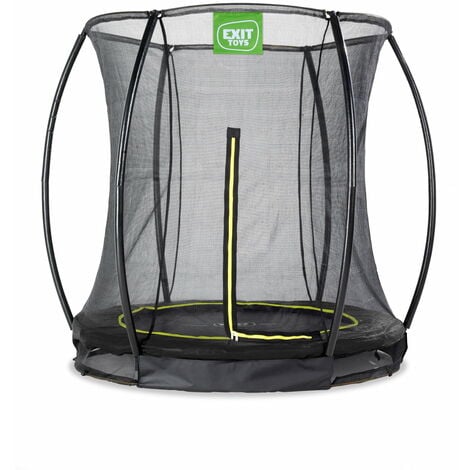 Exit in clearance ground trampoline