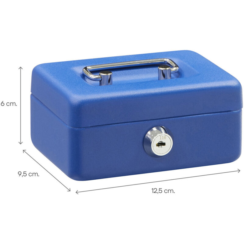 Safe – Écrin Rigide Pour Pièces Jusqu'à 35 Mm – 65x70x12 Mm, Bleu Foncé, Avec Insert