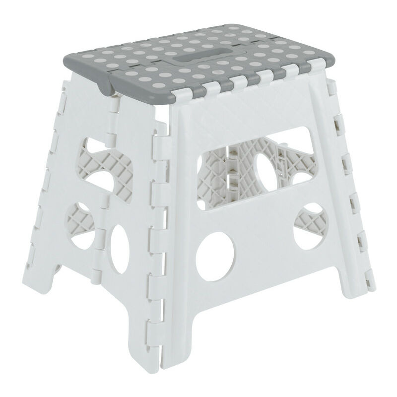 Tabouret Pliable En Plastique - Hauteur 18,8 Cm - Portable, Léger - Support Jusqu'à 136 Kg - Pour Camping, Pêche, Bureau, Plage, Maison