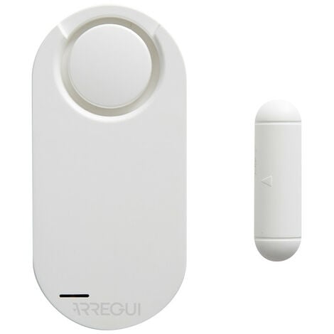 ARREGUI AL011 Alarme pour la maison  Capteur d'alarme pour porte et fenêtre avec télécommande  Alarme avec sirene sans fil avec batterie  Systeme de sécurité anti vol et anti effraction  Blanc