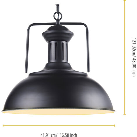 Lampe suspendue Piastra suspension lustre noir VN-L00035-EU