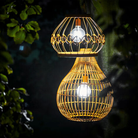 Lanterne Ip65 étanche Lanterne Solaire Exterieur Jardin, 2 Pièces Lampe Solaire Exterieur Effet Flamme Suspendue Decorative, IP65 Étanche Suspension Lumiere LED Exterieur A | Leroy Merlin Lampe Solaire IP65