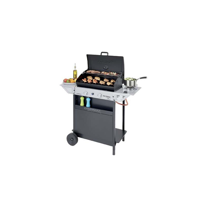 BARBECUE GAS XPERT 200 LS ROCKY CAMPINGAZ • FUOCHI 2+1 CM 108X48 H.CM 124