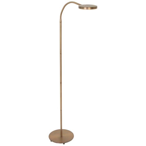 Stehleuchte Leselampe Beistellleuchte LED Flexo Wohnzimmerlampe dimmbar bronze