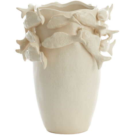 Light & Living FISCH Vase Keramik Creme 29x28x36,5 cm (1/5)